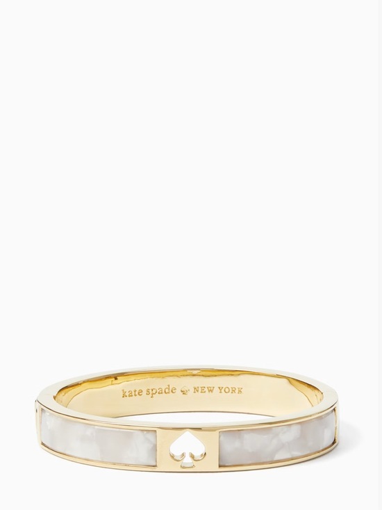 kate spade Jewelry - KATE SPADE Hole Punch Spade Hinge Bangle